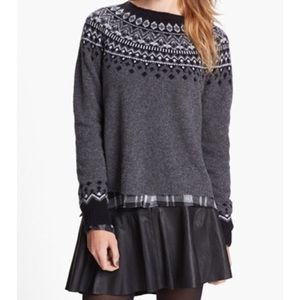 Joie "Deera" Fair Isle Sweater